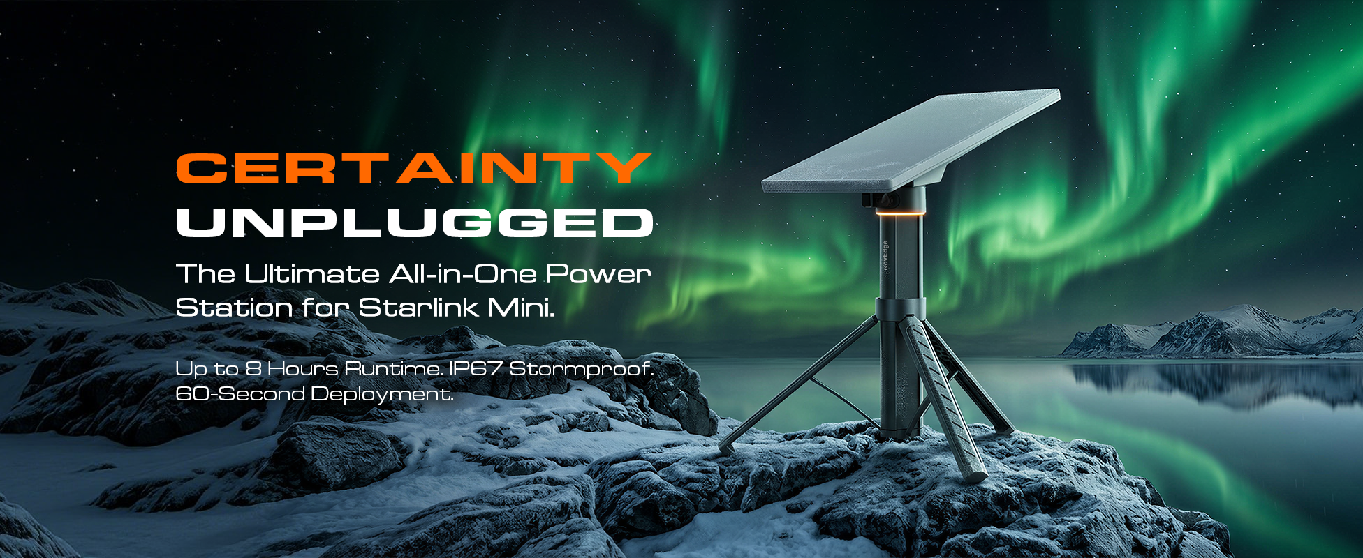Starlink Mini 189WH 51300mAh Battery Pack – Front View