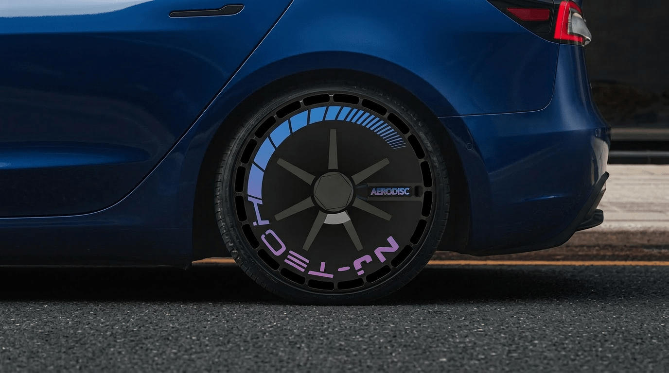 Aero Disc wheel cover full vehicle shot