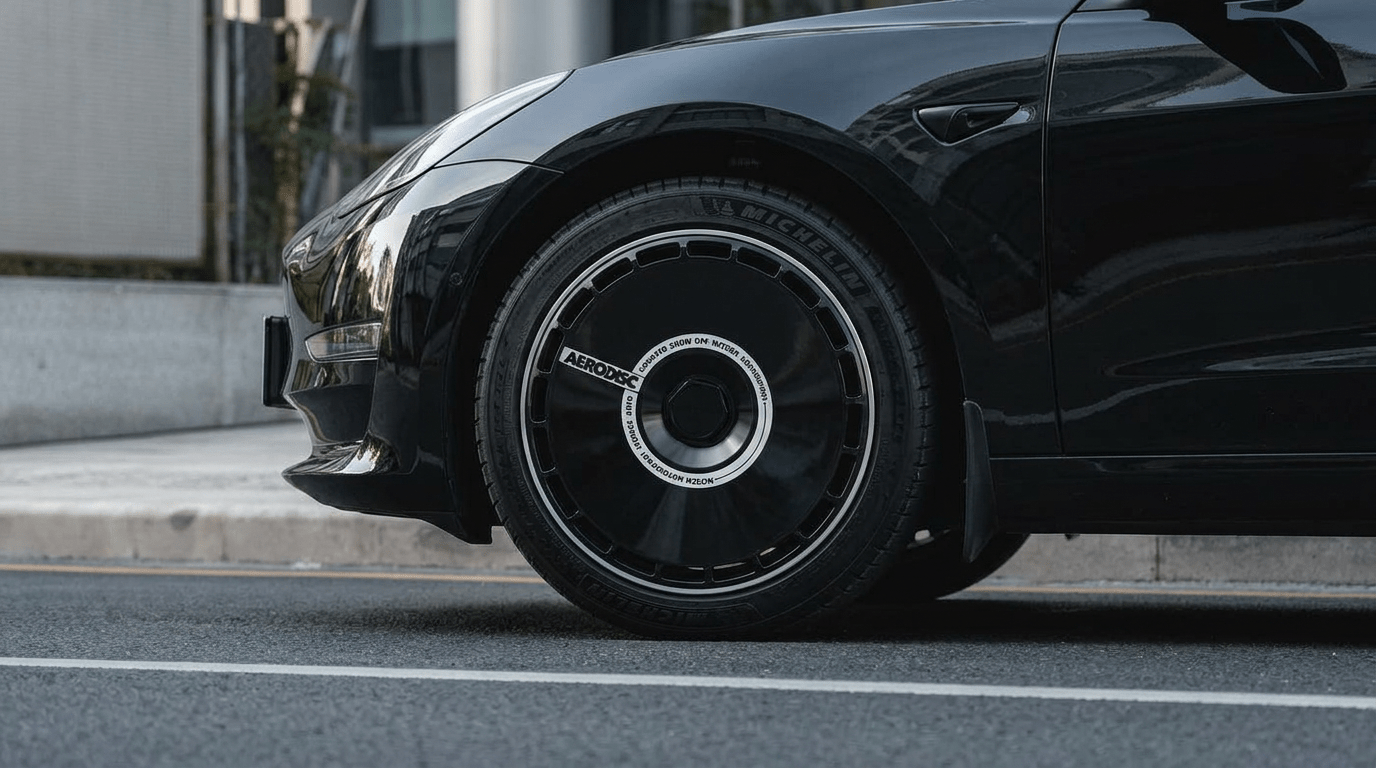 Aero Disc wheel cover front close-up
