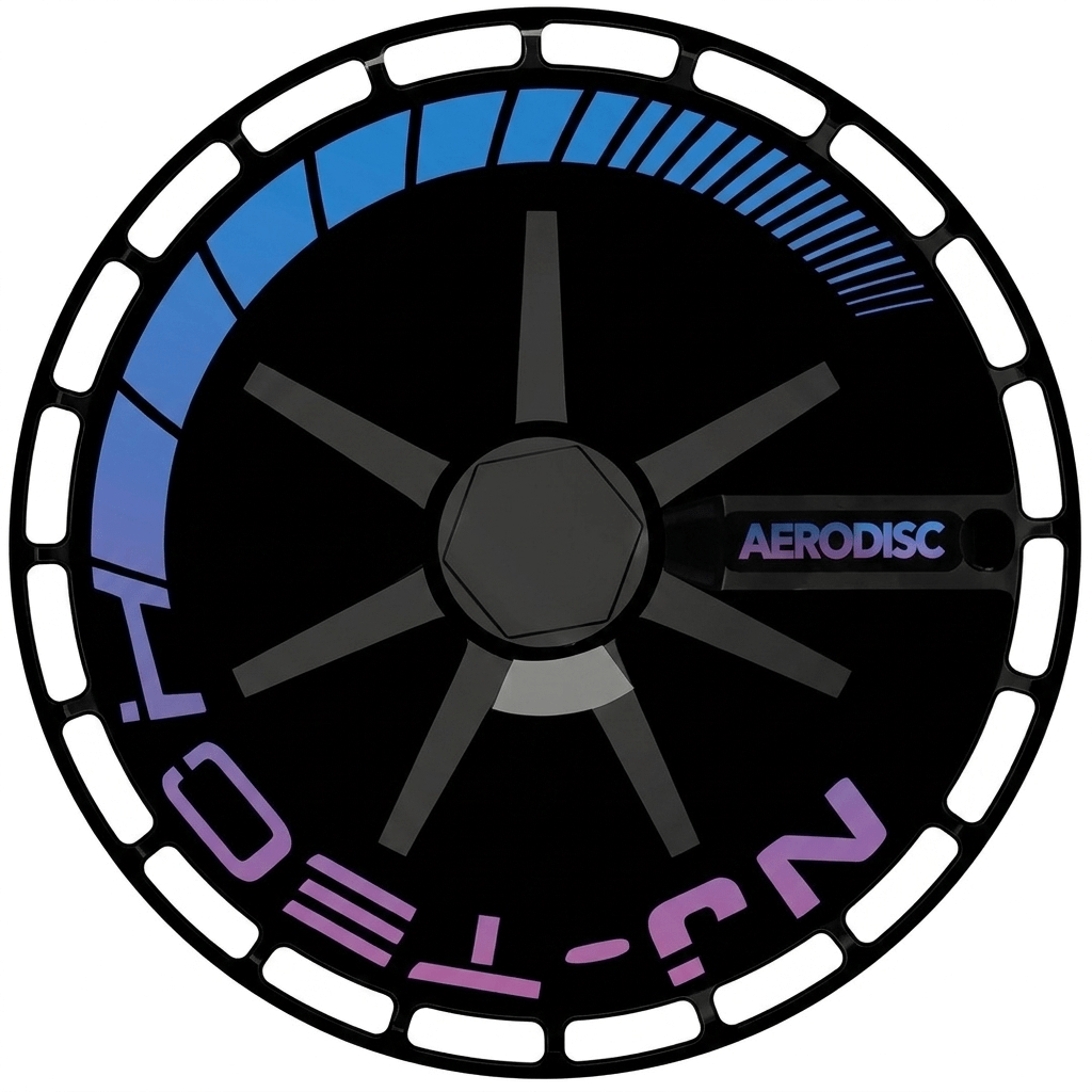 Black Hubcap Cyberpunk Neon Pink and Blue