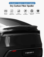 Performance Style Dry Carbon Fiber Spoiler for Model Y Juniper 2025+ | TESERY - Image 2