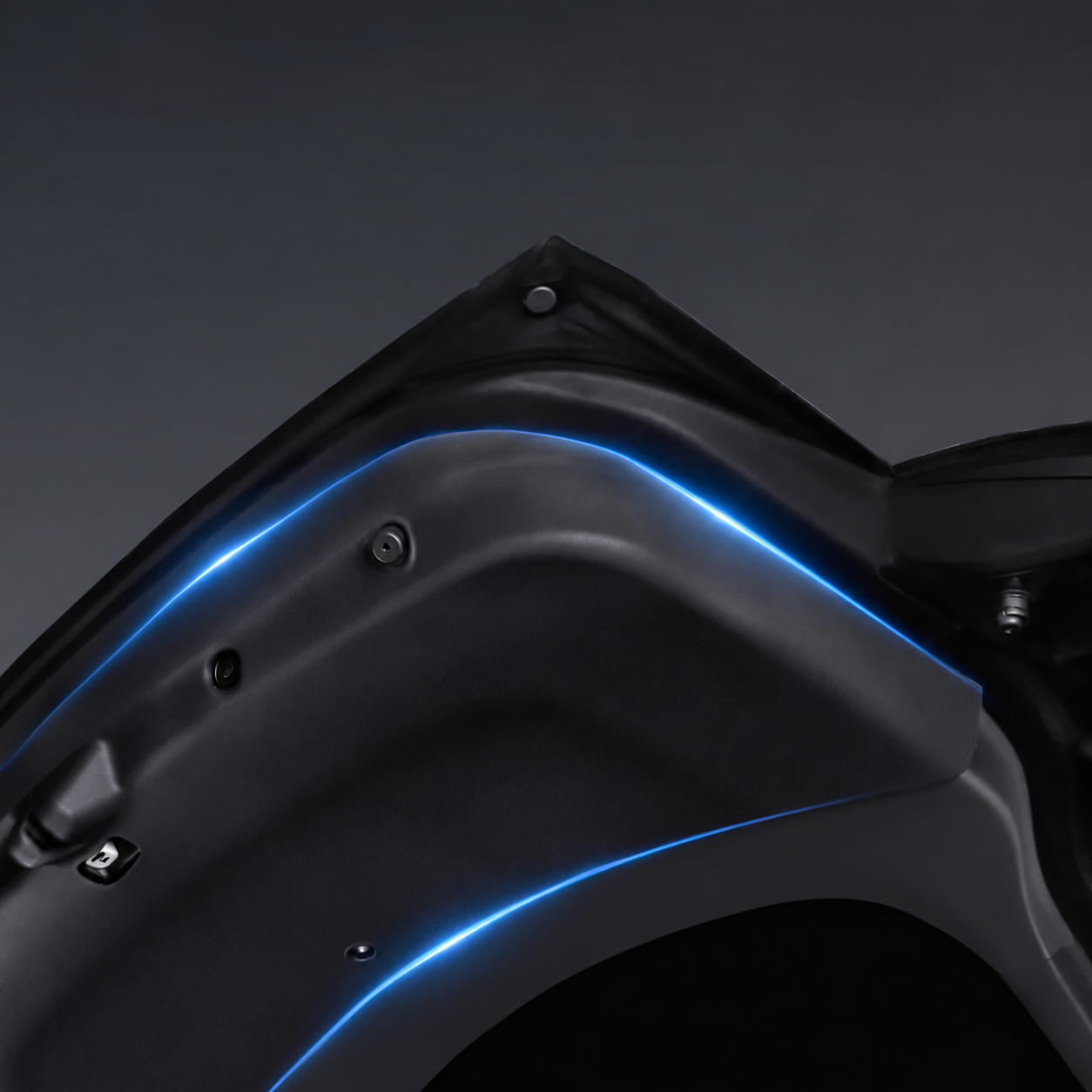 Inner tailgate protection highlighted on the open tailgate