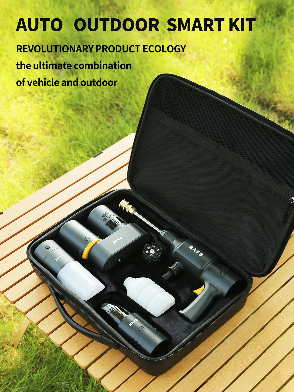 BAYU PORTABLE MODULAR 6 In 1 CAR TOOL