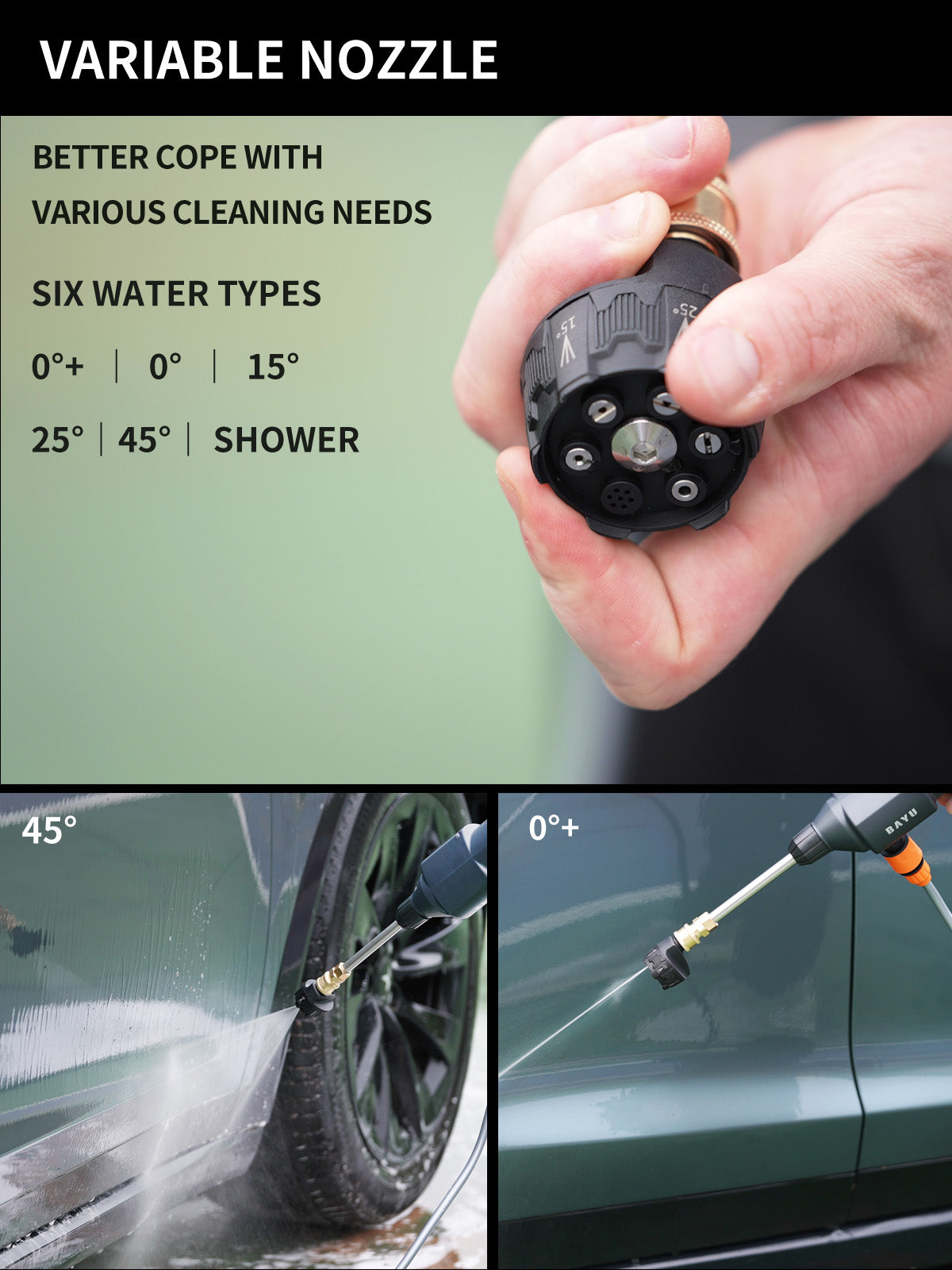 BAYU PORTABLE MODULAR 6 In 1 CAR TOOL
