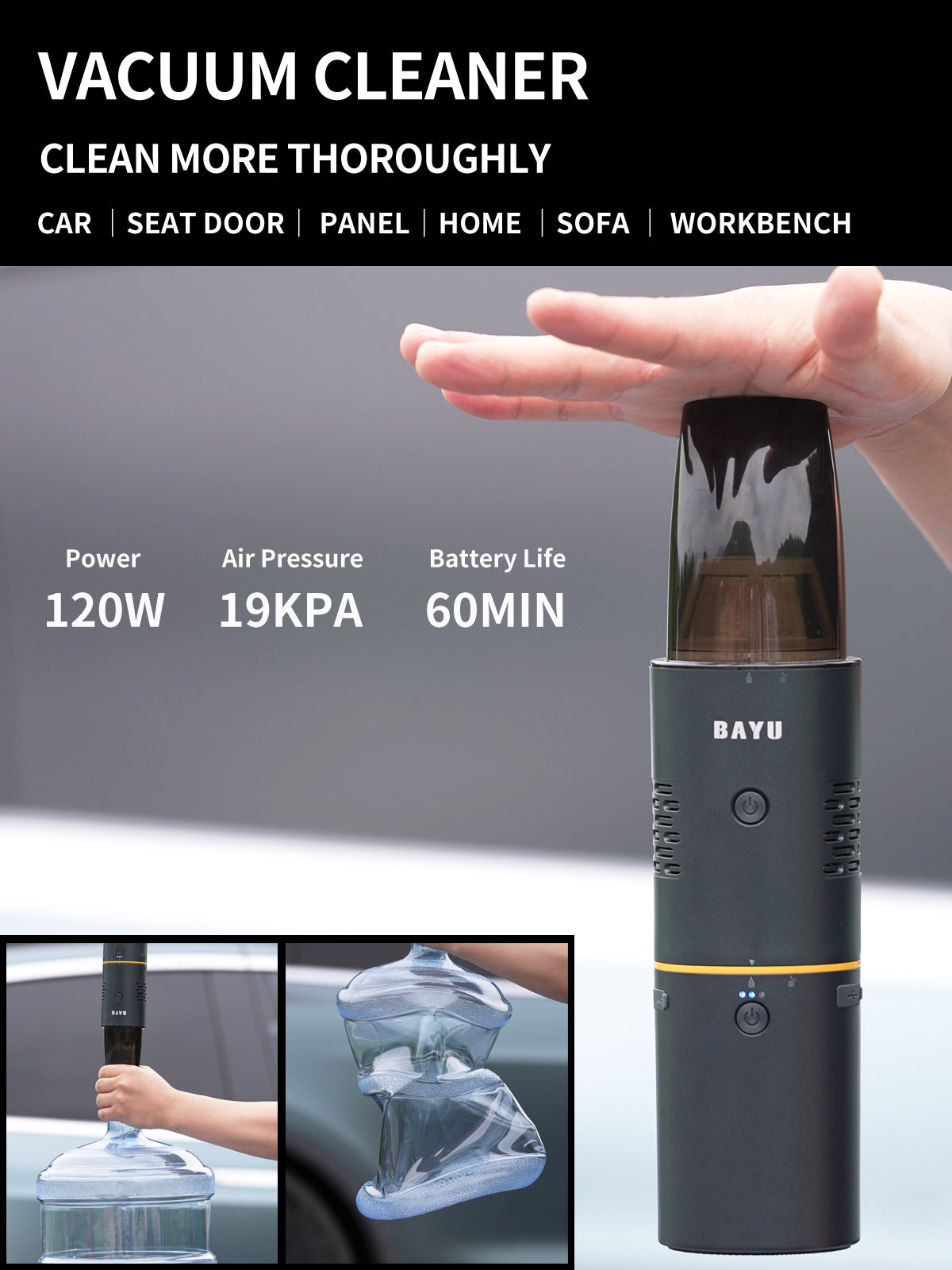BAYU PORTABLE MODULAR 6 In 1 CAR TOOL