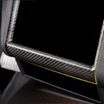 Center Display Frame Dry Carbon Fiber Overlay for Model S/X 2014-2020 - Image 3