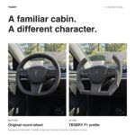 Custom Carbon Fiber Steering Wheel for Tesla Model 3 / Y【F1 Style】 - Image 3