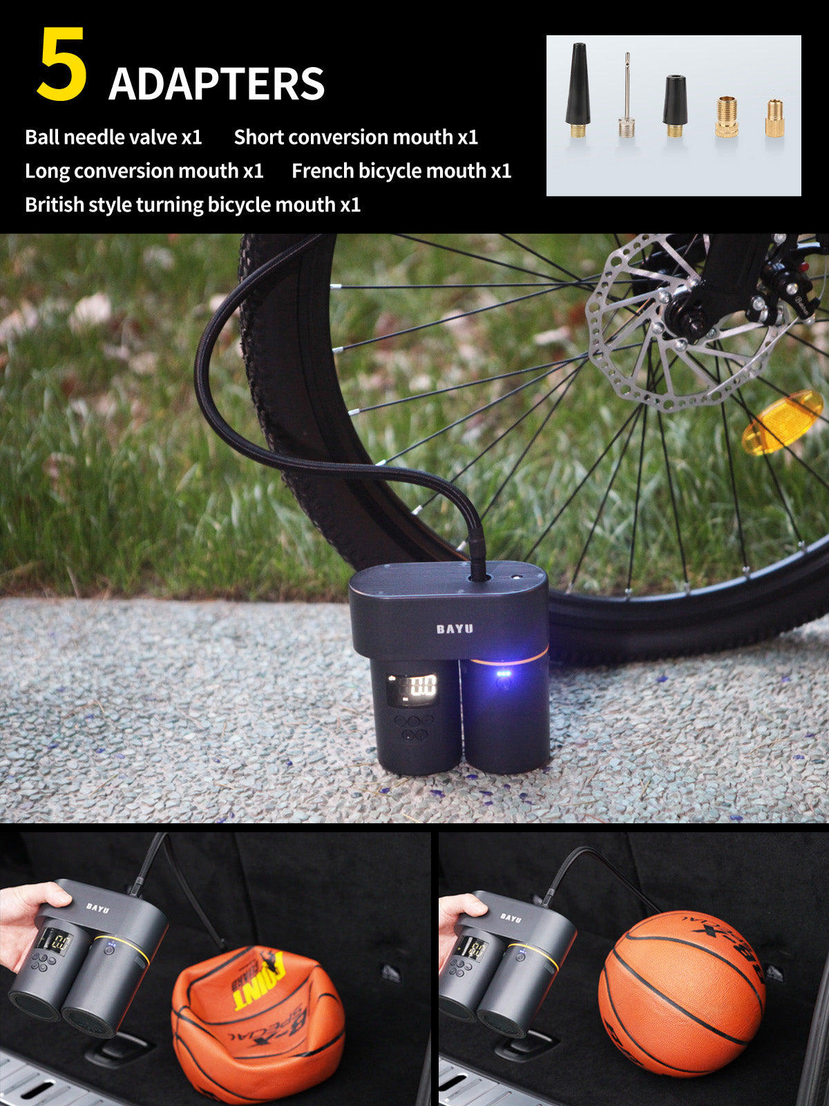 BAYU PORTABLE MODULAR 6 In 1 CAR TOOL