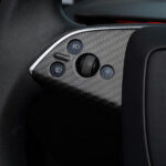 Dry Carbon Fiber Steering Wheel Trim Cover Kit for Model Y Juniper Premium / Model Y Standard / Model YL - Image 4
