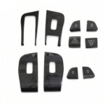 Dry Carbon Fiber Window Lift Button Trim & Switch Covers for Tesla Model Y L - Image 9