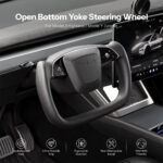 Open-Bottom Yoke Steering Wheel for Model Y Juniper / Model 3 Highland - Image 2