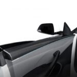 Real Dry Carbon Fiber Upper Door Trim Panel Overlay for Model 3 Highland / Model Y Juniper