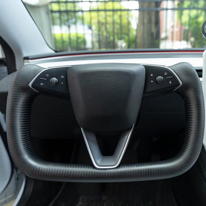 tesery-full-carbon-fiber-yoke-steering-wheel-for-model-3-highland-137997 TESERY Full Carbon Fiber Yoke Steering Wheel for Model 3 Highland & Model Y Juniper - Image 1