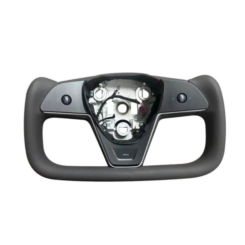 New Plaid yoke wheel shown without the driver airbag module and cover
