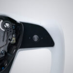 TESERY Yoke Plaid Steering Wheel for Tesla Model 3 / Y【White Leather】 - Image 9